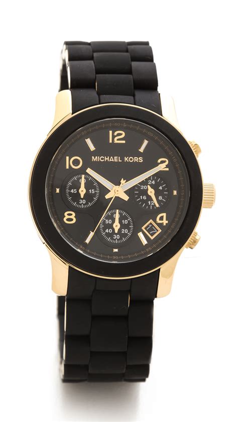 michael kors black runway watch womens|Michael Kors diamond watches.